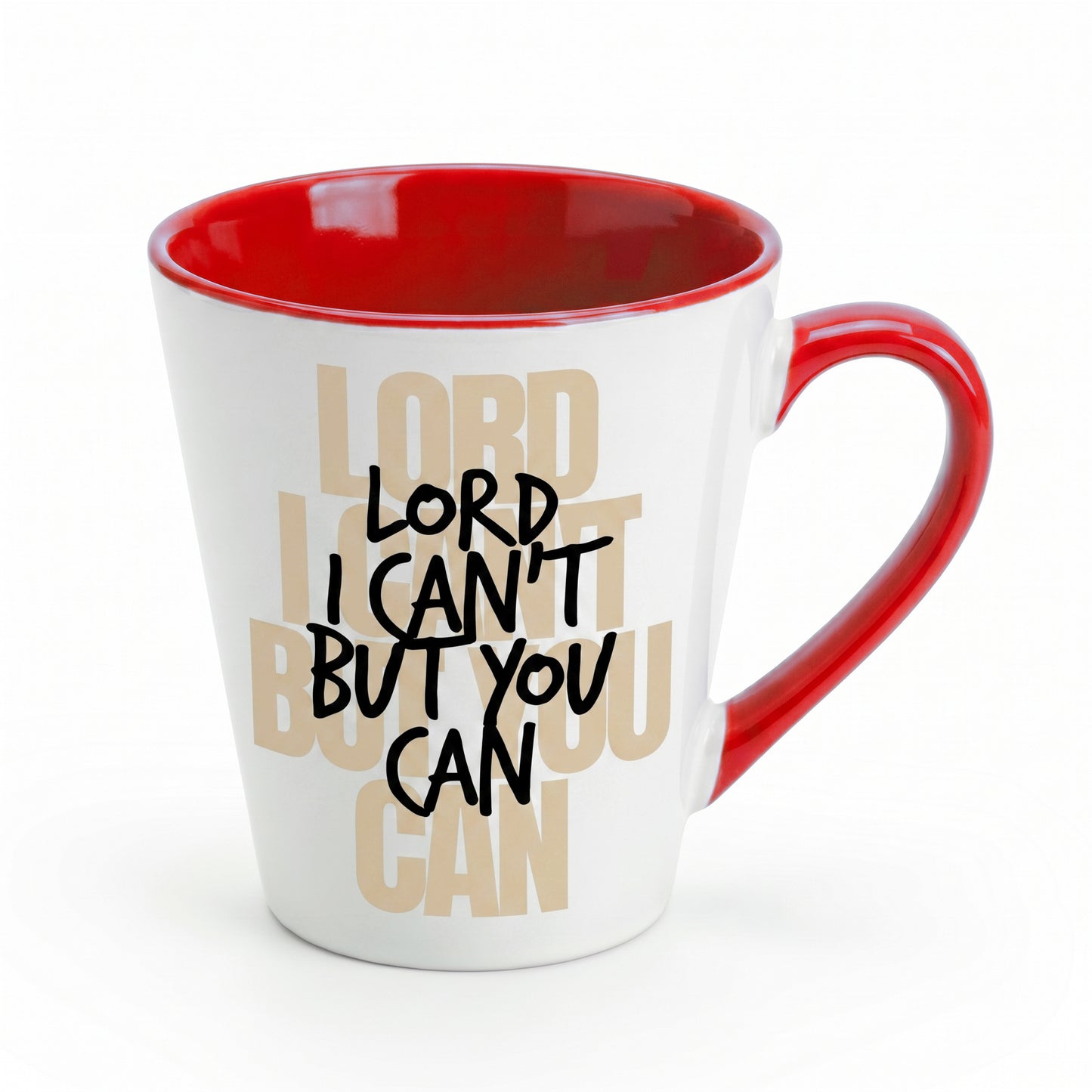 Lord I Can't But You Can Coffee Mug - Inspirational Christian Faith Mug - Daily Reminder of God's Strength & Love